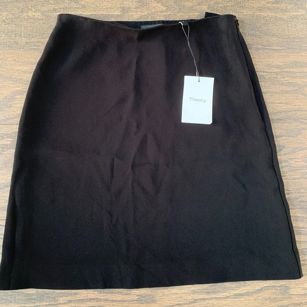 NWT Theory Easy Waist Skirt Black S0